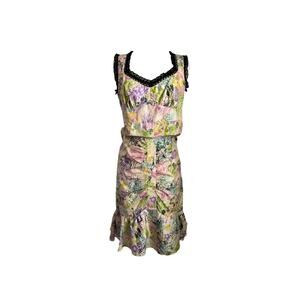 Vintage Nanette Lepore Floral Skirt Set